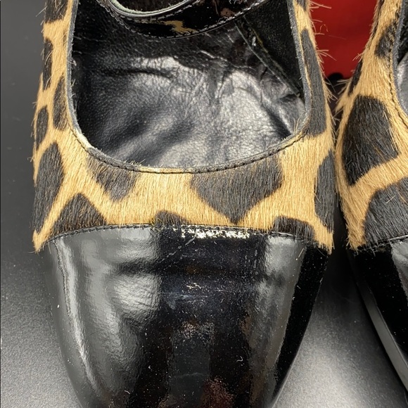 Vintage Via Spiga Patent Leather Mary Janes Animal - Picture 8 of 16